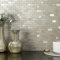 M MOFIT Brick Stick on Mosaic Tiles Kitchen Splashback Fireplace Stove,3D Self Adhesive Wall Tiles Stickers for Bathroom(Champagne 10pcs)