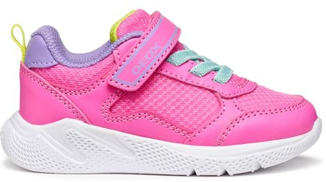 Geox Baby B Sprintye Girl Sneakers Fluo Fuchsia/Dk Lila, 27 EU