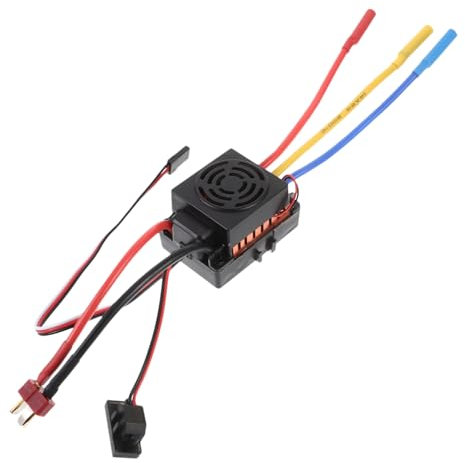 Mikikit 60a Bürstenloser Regler für Rc-Autos und Schiffe mit Integriertem Spannungswandler Kompaktes Hf-antriebssystem Schutz vor Unterspannung, Überhitzung und Signalverlust
