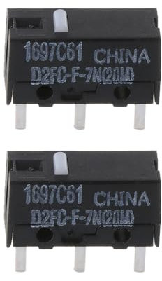 pumpumlia D2FC-F-7N Lot de 2 boutons de souris 20 millions de clics pour souris