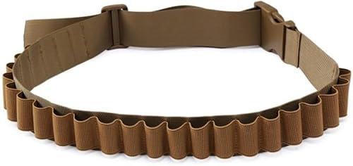 fuzhik Berentzen Klopfer Gürtel, Schnapsgürtel, Kostüm, Shot Schnaps Mini Alkohol Kette, Klopfergürtel Zapfanlage für Karneval, 25 Slots (Khaki)