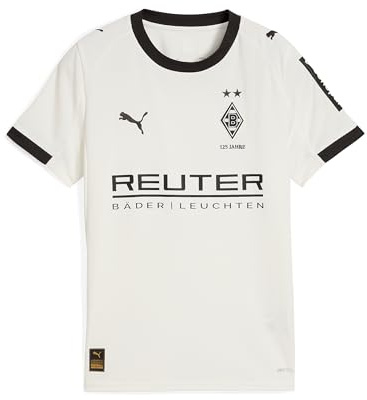 PUMA Offizielles Heimtrikot „Home 25/26“ Junior | Borussia Mönchengladbach | Kurzarm, dryCELL, Recyceltes Material, Gladbach Kindertrikot