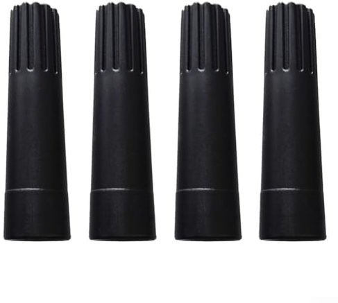 Mop-Teleskopstangen-Adapter, 4 x Verlängerungsstangenadapter, Schraubturm-Verbindungsstücke, Gewindespitzen, Teleskopstangen, Farbrollen (schwarz)