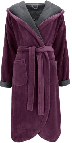 Vossen Carmen Damen-Kapuzenmantel Farbe elderberry/graphit Größe 48/50