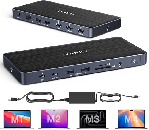 iVANKY 14-in-1 FusionDock Pro USB C Docking Station mit 150W Netzteil