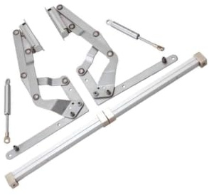 Charnière pneumatique à levage vertical for armoire, support coulissant silencieux
