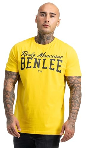 BENLEE Rocky Marciano Herren T-Shirt Trägerhemd Promo Shortsleeve Logo | Kurzärmeliges T-Shirt mit Rundhalsausschnitt, aus weicher gekämmter Baumwolle – bequem für Sport, Fitness und den Alltag