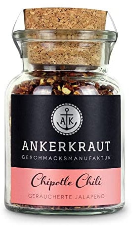 Ankerkraut Chipotle Chili, geräucherte Jalapeno, Jalapenos kaufen, 55 g im Korkenglas
