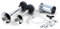 2 Klang Boots-Fanfare CHROM Hupe mit Kompressor 12 Volt