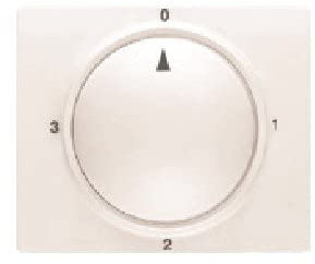 Bjc iris - Tapa y boton conmutador rotativo serie iris/aura blanco