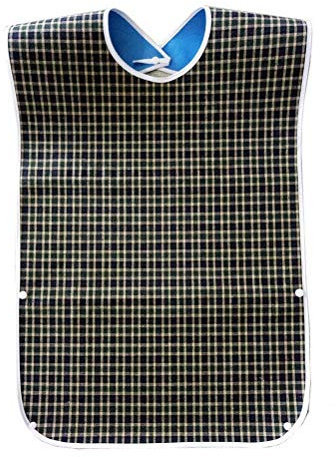 pengxiaomei Adult Bibs, Waterproof Clothing Protector Eldly Bib Adult Washable Dining Bibs for Elderly Men Women