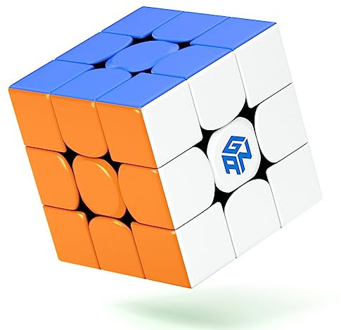 ROXENDA Gan 356 RS Zauberwürfel, 3x3 Gan 356RS Stickerless Speed Würfel, Gan 3x3 Cube V3 System 3x3x3 Cube, Gan 356 R Upgraded Version