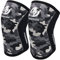 Nisrok Rodilleras (1 par), rodilleras de compresión de neopreno de 7 mm, gran apoyo para entrenamiento cruzado, levantamiento de pesas, levantamiento de potencia, sentadillas, XL, Gris (Camo Gray)