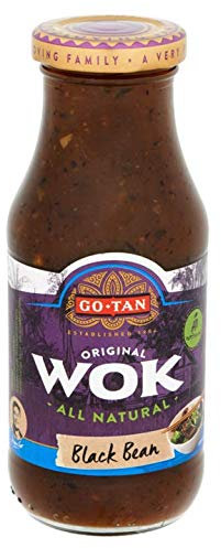 Sauce aux haricots noirs | Go-Tan | Original Wok Tout Naturel Haricot Noir 240ml | Poids total 240 grammes