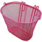 Kinder Fahrradkorb - pink Lenkerkorb Metall - vorne - Korb Kinder Fahrrad 20x18x10cm - Mädchen Kinderfahrrad Korb für vorne - Fahrradkörbchen - Laufradkorb - Red Loon