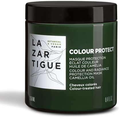 LAZARTIGUE COLOUR PROTECT - Colour & Radiance Protection Hair Mask for Coloured Hair, Enriched with Camellia Oil, Nourishes, Enhances & Leaves Hair Silky. Silicone-Free, Vegan, 250ml