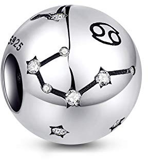 NINGAN die Zwillinge 12 Sternzeichen Geburtstag Anhänger – 925 Sterlingsilber Anhänger für Armband & Halskette – Ideale Geburtsgeschenke für Frauen & Freundinnen