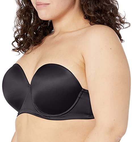 Curvy Kate Women's Smoothie Strapless Moulded Bra Molded, Opaque, Black, 32GG