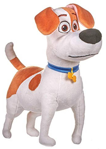 Das geheime Leben der Kontakte 2 - Plüschhund Max, verantwortlich mit braunen Flecken 29 cm. - Superweiche Qualität - Preis PRO Modell (stehend)