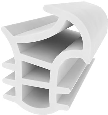 Stahlzargendichtung für Stahlrahmen – Weiß - Muster - Türdichtung Gummi - Schallschutz & Zugluftschutz