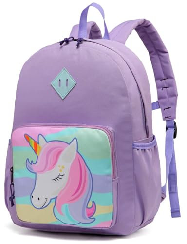 Kinderrucksack für Kleine Mädchen,Chasechic Wasserdicht Kleinkind Vorschule Kindergarten Büchertasche für Jungen Mädchen mit Brustgurt Einhorn