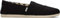 TOMS Womens Recycled Cotton Alpargata Loafer Flat, Black White, 9 UK