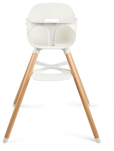 Ziza Hochstuhl für Babys ab 6 Monaten Vanilla - Kippsicherer & ergonomischer Kinderstuhl für die ersten Lebensjahre, Einfach aufzubauen, leicht zu reinigen