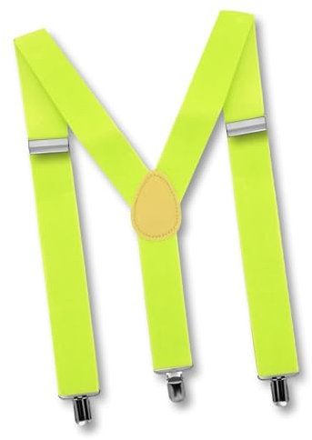 Bock op Kölle Y- Hosenträger Bundhalter 3,5cm breit 95cm lang Farbauswahl (neon gelb)