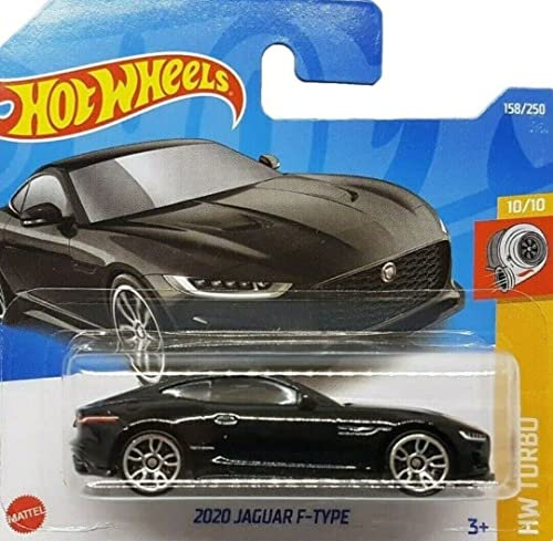 Hot Wheels - 2020 Jaguar F-Type - HW Turbo 10/10 - HCT71 - Short Card - schwarz - Mattel 2022
