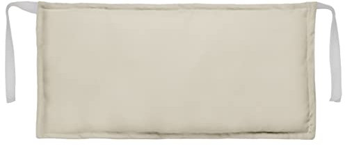 Ferocity Beige Coussin Appui-tête pour transats en Bois 45 x 25 cm Coussins hydrofuges en Polyester de Haute qualité avec Rembourrage en Flocons de Fibres Creuses de Polyester [144]