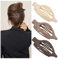 ATODEN Pinzas de pelo planas para cabello grueso, pinzas de cocodrilo, 3 pinzas para el cabello fino, pinzas de pelo con pico de pato, pinzas de pelo mate, pinzas de pelo grandes, pinzas neutras para