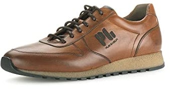 Pius Gabor Herren Sneaker Low,Halbschuhe,zertifiziertes Leder,Wechselfußbett,Freizeitschuhe,Turnschuhe,Laufschuhe,Cognac,44 EU / 9.5 UK