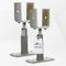 BB STANZ Pfostenträger Bodenplatte 160 x 80 x 6 mm (2 Stück) Stützfuß Bodenfuß Betonfuß höhenverstellbar verstellbar mit Lasche Trägerplatte 80 x 80 x 6 mm