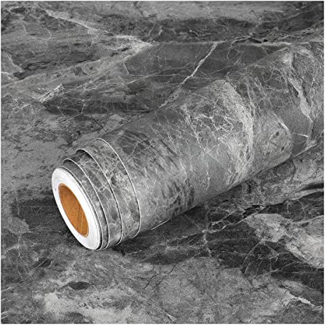 Cozylkx 40 Cm × 8 M Papier Peint Effet Marbre Rouleau De Vinyle Auto-adhésif Papier De Contact étanche Pour Chambre Salon Cuisine