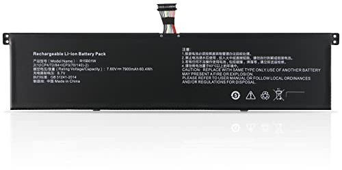 R15B01W Laptop Akku für Xiaomi Mi Notebook Pro 15.6-inch GTX 2017 2018 2019 2020 Timi TM1701 MX150 MX250 MX350 128GB 256GB 512GB 1TB Notebook Replacement Battery 60.4WH 7900mAh 4-Cell