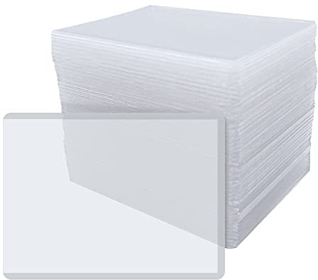 HLIWS Toploader card-44 Stück 76 * 102mm Kartenschutz,Hartplastik für Baseball-Kartenschutz,Transparente Kartenhüllen,für gängigen Spiel- und Sammelkarten(Transparent weiß)
