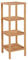 SONGMICS Badezimmerregal, Badregal, Küchenregal, Schuhregal mit 4 Ebenen, Standregal aus Bambus, 33 x 33 x 98 cm, für Bad, Wohnzimmer, Flur, Küche, naturbeige BCB54Y