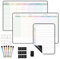 MCCORL Magnetic Fridge Calendar with Time Slots, Weekly and Monthly Planner Whiteboard for Fridge, to DO List, Shopping List, Perfect as Family Reminder and Memo Board, Dry wipeable