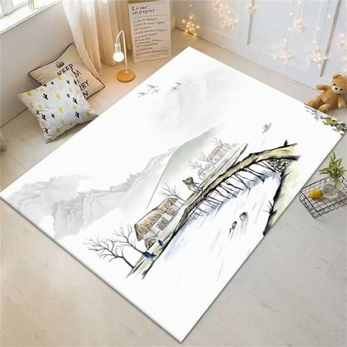 RUGMRZ Alfombra Bañera Resistencia a la contaminación y Antideslizante colchoneta Bebe alfombras Pasillo alfombras Grandes Baratas infantiles100X160cm