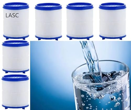 LASC 6 Filtros de Agua para Cabezal Filtro Grifo Cocina - Aireador Alta Presión - Aireador Filtrador Grifo Cocina - Descalcificador de Agua Dura para la Cabeza del Grifo de Cocina.