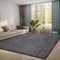 QUINZI Teppich 180x270 Wohnzimmer Schlafzimmer weicher zotteliger Teppich moderner Flauschiger Teppiche Rutschfester waschbarer (Dunkelgrau)