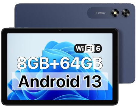 UMIDIGI G2 Tab Tablet 10,1 Pulgadas, WiFi 6 Tablet Android 13, 8GB RAM + 64GB ROM (1TB TF), Quad-Core 2.0Ghz, Bluetooth 5.0,6000mAh, 8MP, 1280 * 800 Tablet PC, Gris
