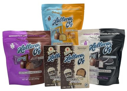 Halloren Kugeln Schoko-Champion-Paket – 4 Sorten | Pralinen-Probierpaket | 5 Packungen