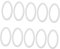 Garneck Silicona Anillo De Sellado 10pcs Anillos De Repuesto Junta De Silicona para Cafetera Accesorios De Cocina