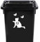 Cute Cat Chasing Butterflies Waterproof Wheelie Bin Stickers - Vinyl Material - Gifts for Cat Lovers - Bin Stickers for Wheelie Bins - Stick on Numbers - Bin Labels (12)