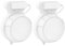 ZahoTse Lot de 2 supports muraux pour système Wi-Fi 7 BE23 / BE25 / BE3600 / BE5000 Home WiFi 7 simple et robuste pour système Wi-Fi 7 tri-bande (blanc, lot de 2)