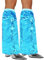 JAWUZ 2 Stück Pailletten-Stulpen, 70s Abba Kostüm Disco Outfit Damen, 1 Paar Abba Kostüm Damen Sequin Leg Boot Covers, Disco Outfit Glitzer Kostüm Abba Outfit für Karneval, Mottoparty - Blaue Farbe