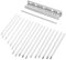 Abaodam 1 Satz Tasten Mini Synthesizer Finger Abdeckungen Finger Teile Kit Daumen Klavier Tasten Reparatur Silber Metall