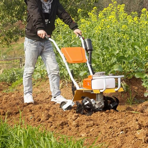 Motozappa a benzina, 2,2 kW, motore a 2 tempi, con 4 lame per un efficiente allentamento del terreno nei giardini