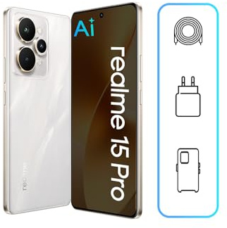 realme 15 Pro 5G Smartphone (12GB RAM, 256GB Storage) | 6.8 144Hz OLED Display | Snapdragon 7 Gen 4 | 50MP OIS Camera | 7000mAh | 80W Fast Charging | Android 15 | 12m Warranty (Flowing Silver)